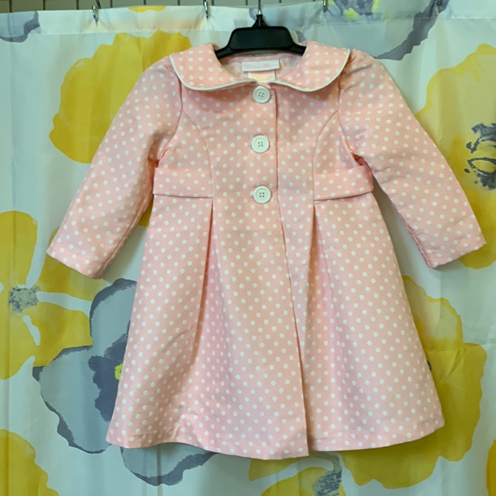Pink Polka Dot Coat